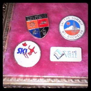 $10 SALE! Vintage Ski Resort Pins